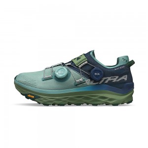 Altra MONT BLANC BOA Trailrunning Schuhe Herren Blau Grün | Deutschland AL7840P13