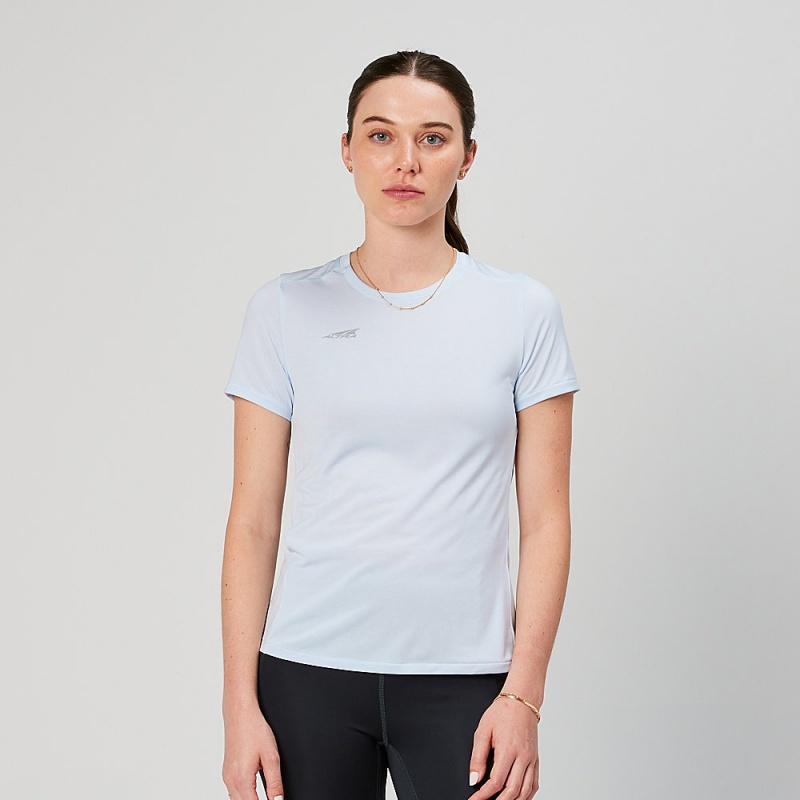 Altra CORE SHORT SLEEVE TEE T-Shirt Damen Blau | Deutschland AL9471L13