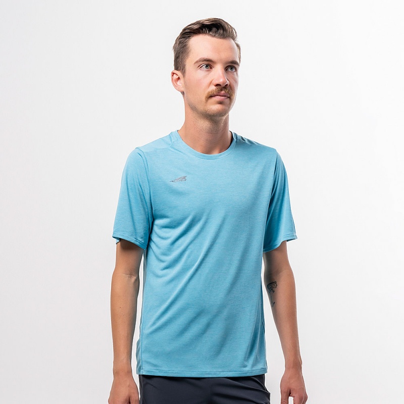 Altra CORE SHORT SLEEVE TEE T-Shirt Herren Blau | Deutschland AL0732Q25