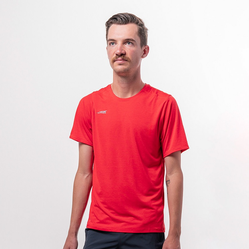 Altra CORE SHORT SLEEVE TEE T-Shirt Herren Rot | Deutschland AL3786E84