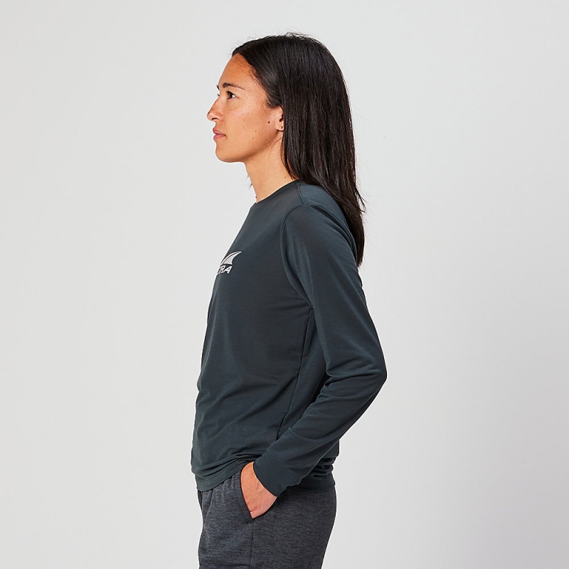 Altra EVERYDAY PERFORMANCE LONG SLEEVE T-Shirt Damen Schwarz | Deutschland AL1590M13