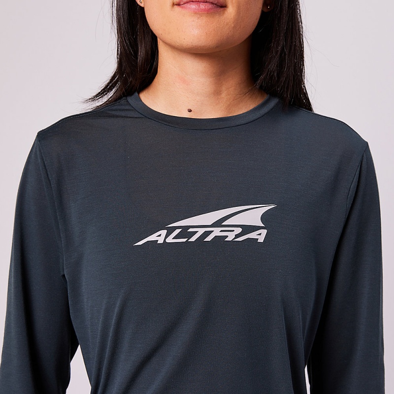 Altra EVERYDAY PERFORMANCE LONG SLEEVE T-Shirt Damen Schwarz | Deutschland AL1590M13