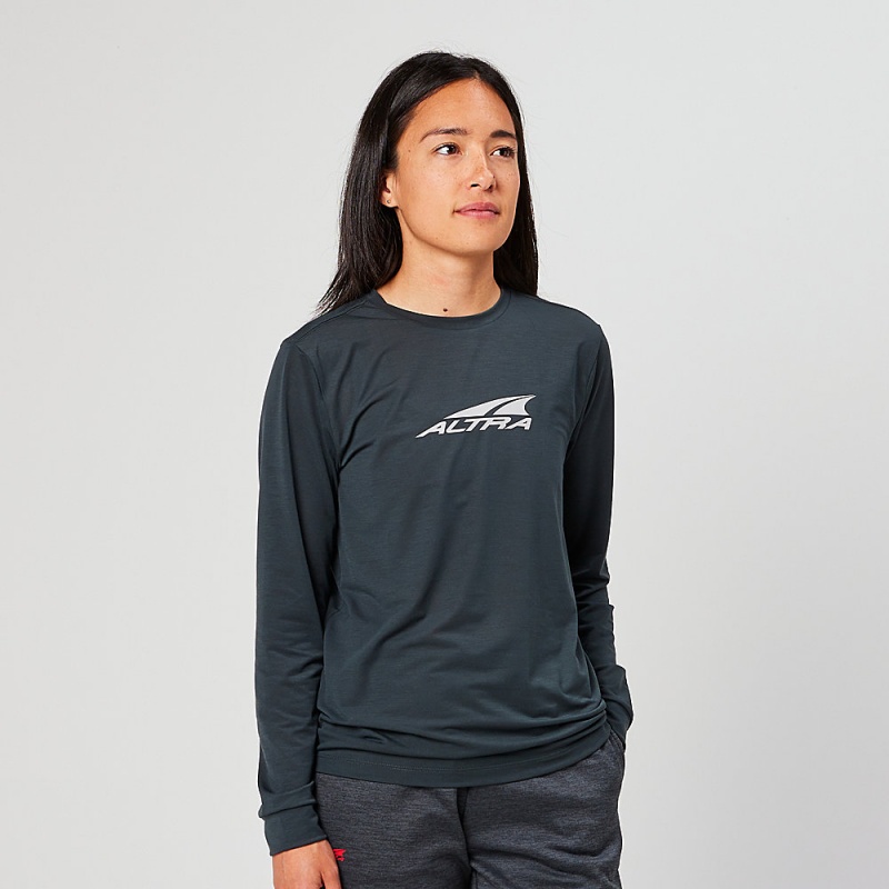 Altra EVERYDAY PERFORMANCE LONG SLEEVE T-Shirt Damen Schwarz | Deutschland AL1590M13