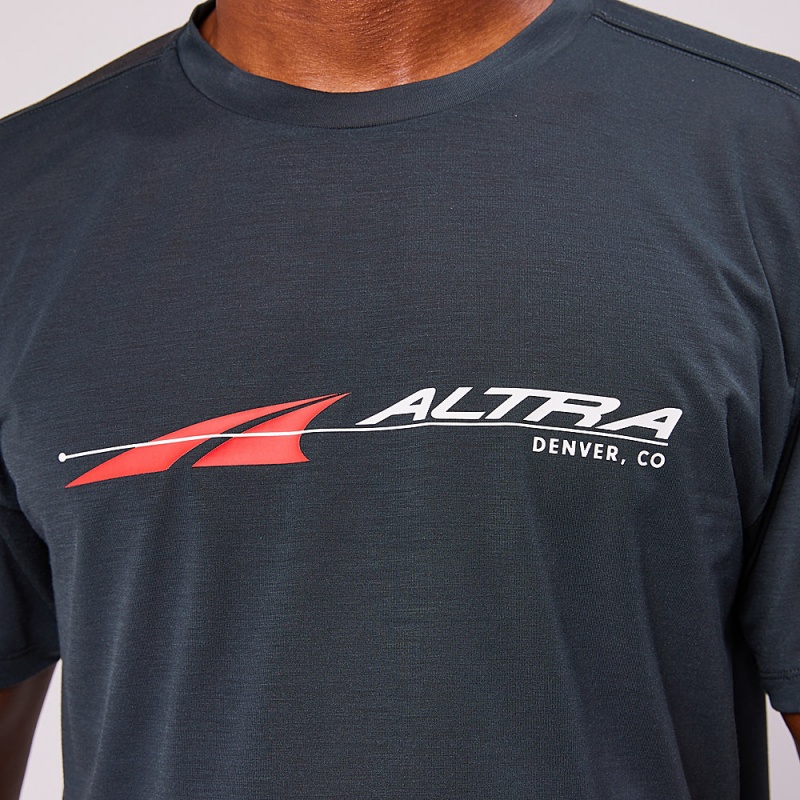 Altra EVERYDAY PERFORMANCE SHORT SLEEVE T-Shirt Herren Schwarz | Deutschland AL0649F95