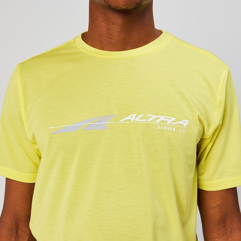 Altra EVERYDAY PERFORMANCE SHORT SLEEVE T-Shirt Herren Gelb | Deutschland AL6314G60