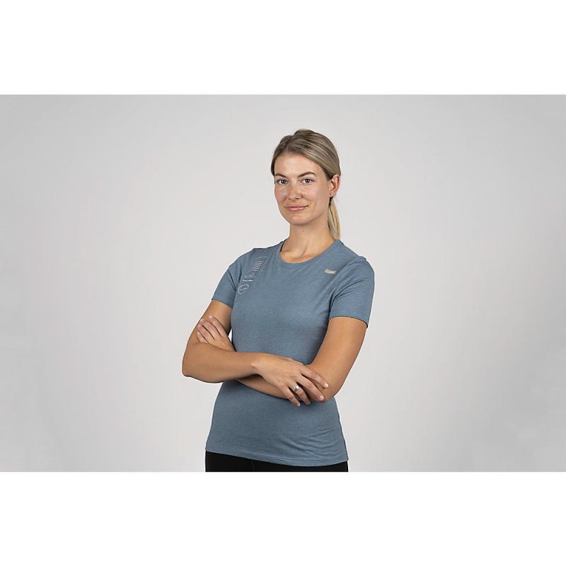 Altra LEGEND SHORT SLEEVE T-Shirt Damen Blau | Deutschland AL7034Y75