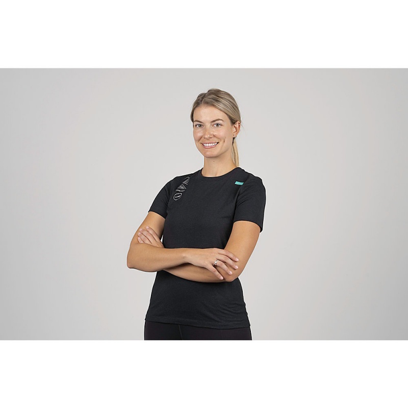 Altra LEGEND SHORT SLEEVE T-Shirt Damen Schwarz | Deutschland AL7836U52