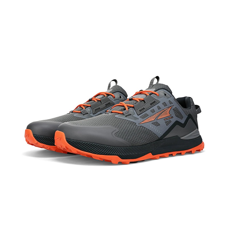 Altra LONE PEAK ALL-WTHR LOW 2 Trailrunning Schuhe Herren Grau Orange | Deutschland AL3475Z12