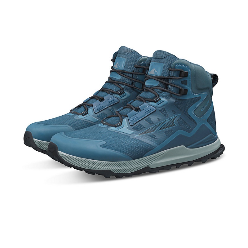 Altra LONE PEAK ALL-WTHR MID 2 Wanderschuhe Herren Blau | Deutschland AL6381L96