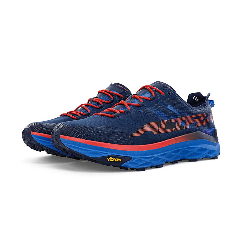 Altra MONT BLANC Trailrunning Schuhe Herren Blau Rot | Deutschland AL7831J16