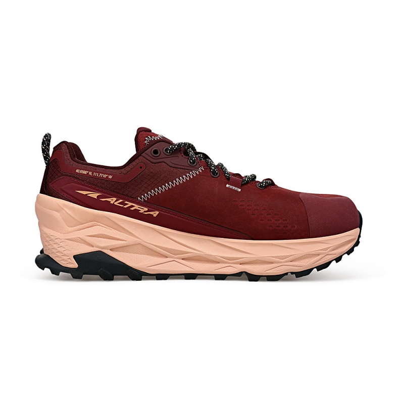 Altra OLYMPUS 5 HIKE LOW GTX Trailrunning Schuhe Damen Bordeaux | Deutschland AL2194Z38