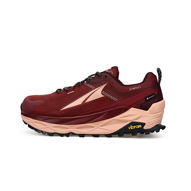 Altra OLYMPUS 5 HIKE LOW GTX Trailrunning Schuhe Damen Bordeaux | Deutschland AL2194Z38