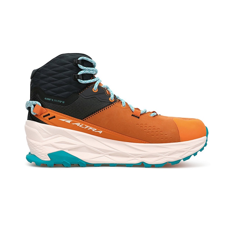 Altra OLYMPUS 5 HIKE MID GTX Trailrunning Schuhe Damen Orange Grau | Deutschland AL7236J19