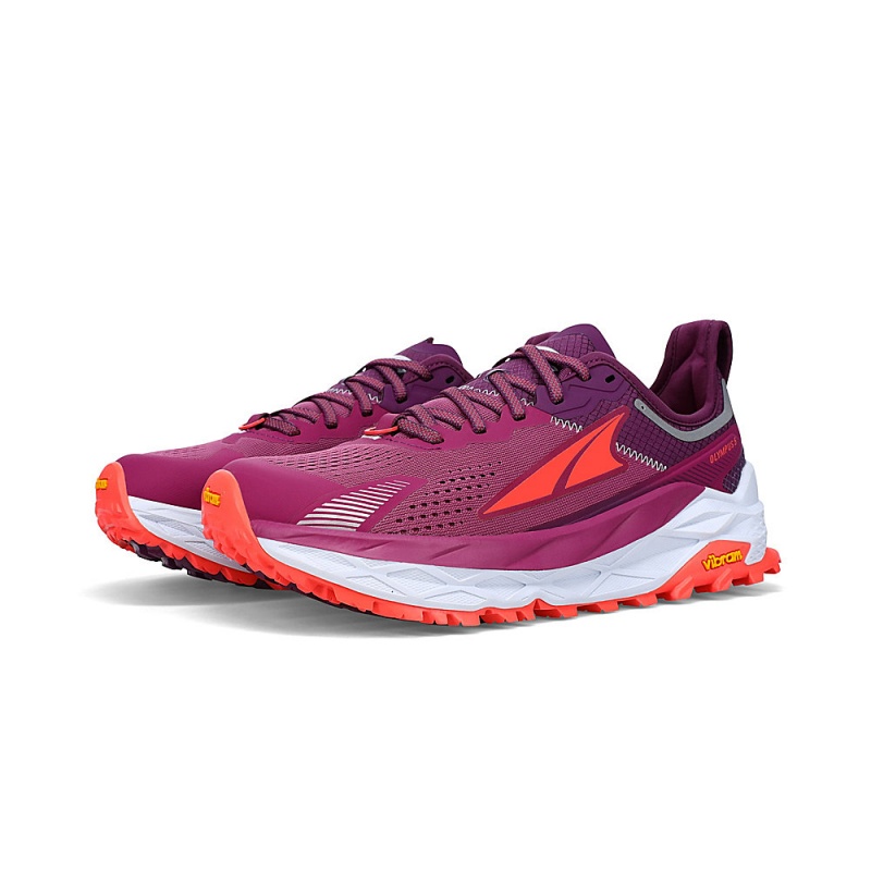 Altra OLYMPUS 5 Trailrunning Schuhe Damen Lila Orange | Deutschland AL0869Q49