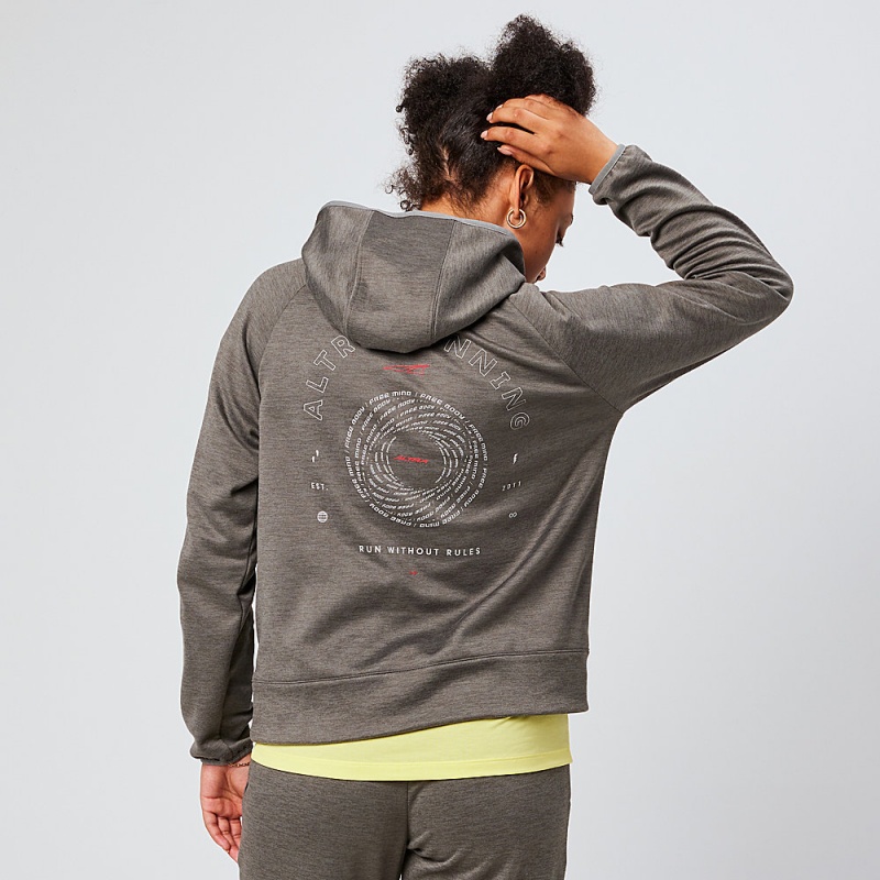 Altra RUN WITHOUT RULES Hoodie Damen Grau | Deutschland AL8215T80