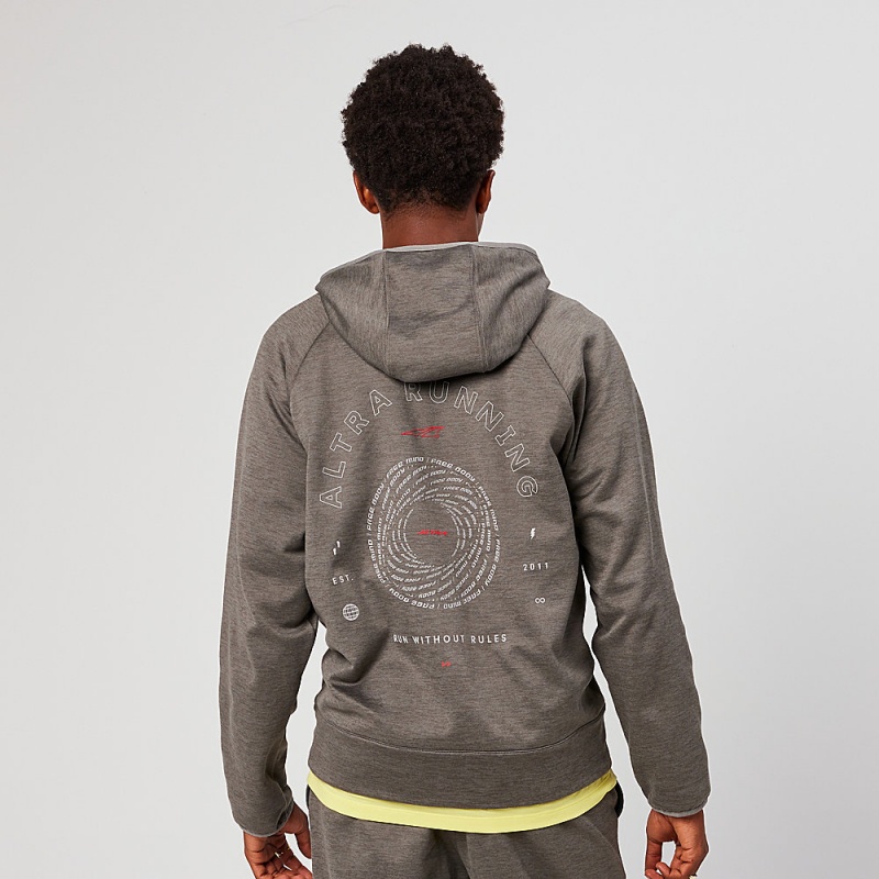 Altra RUN WITHOUT RULES Hoodie Herren Grau | Deutschland AL0417M36