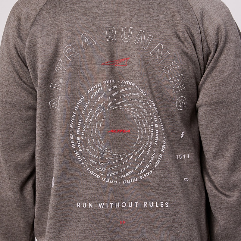 Altra RUN WITHOUT RULES Hoodie Herren Grau | Deutschland AL0417M36