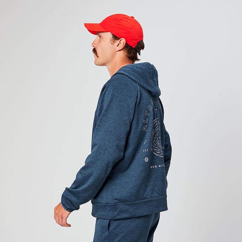 Altra RUN WITHOUT RULES Hoodie Herren Navy | Deutschland AL1937N57