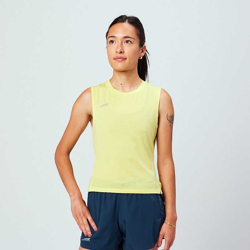 Altra TRAIL Tanktop Damen Gelb | Deutschland AL7591J93