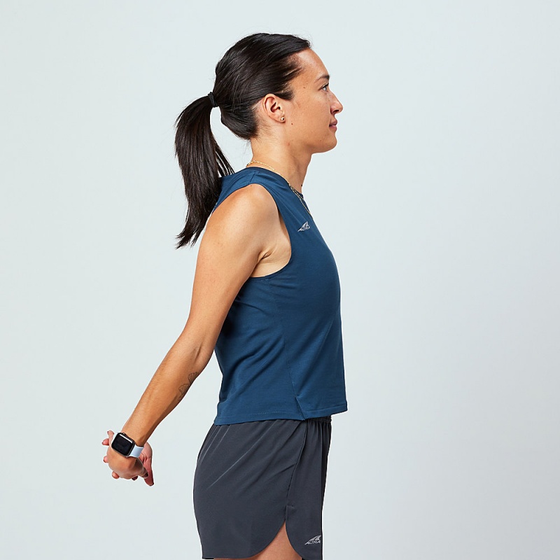 Altra TRAIL Tanktop Damen Navy | Deutschland AL7136K51