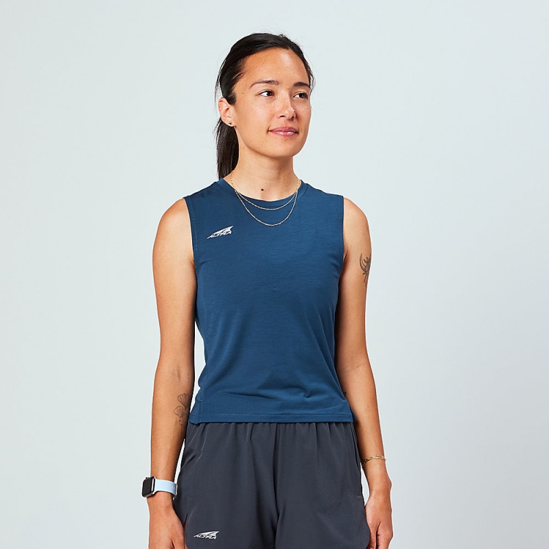 Altra TRAIL Tanktop Damen Navy | Deutschland AL7136K51